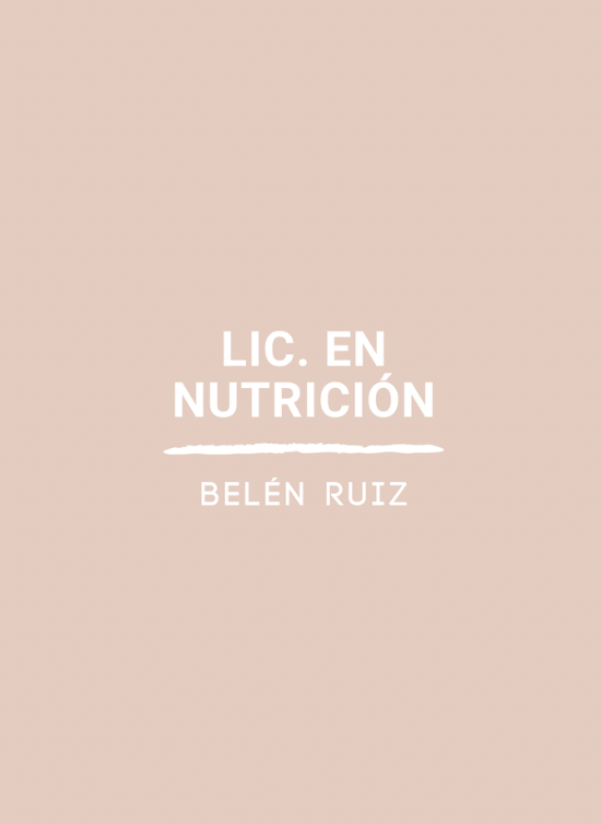 BELEN RUIZ NUTRICION